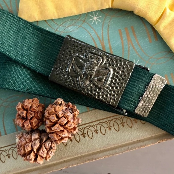 Vintage Junior Girl Scout Elastic Belt - Picture 1 of 8